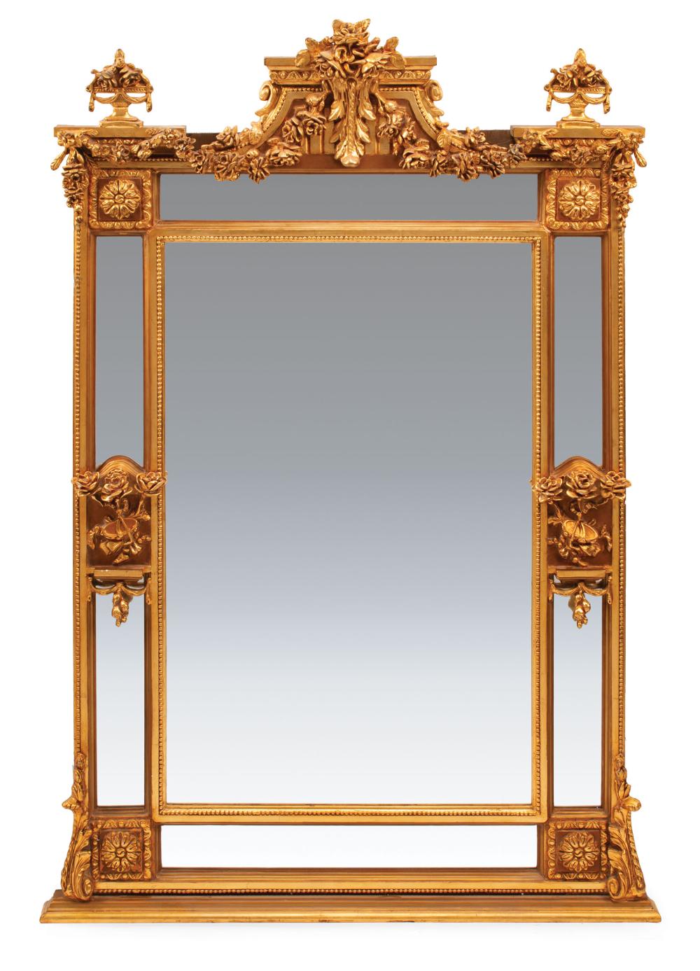LOUIS XVI-STYLE CARVED AND GILT