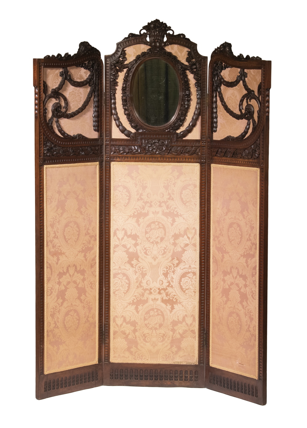 LOUIS XVI STYLE CARVED FOLDING