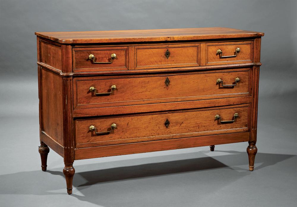 LOUIS XVI-STYLE CARVED FRUITWOOD