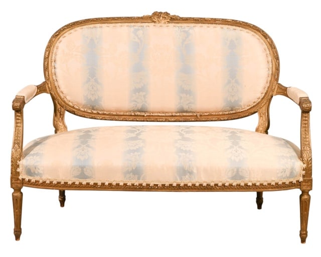 LOUIS XVI STYLE CARVED GILT
