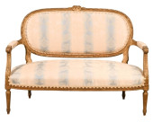 LOUIS XVI STYLE CARVED GILT UP