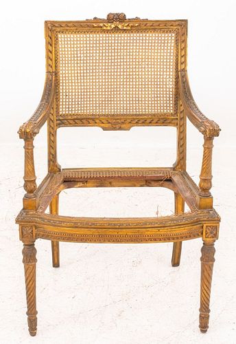 LOUIS XVI STYLE CARVED GILTWOOD