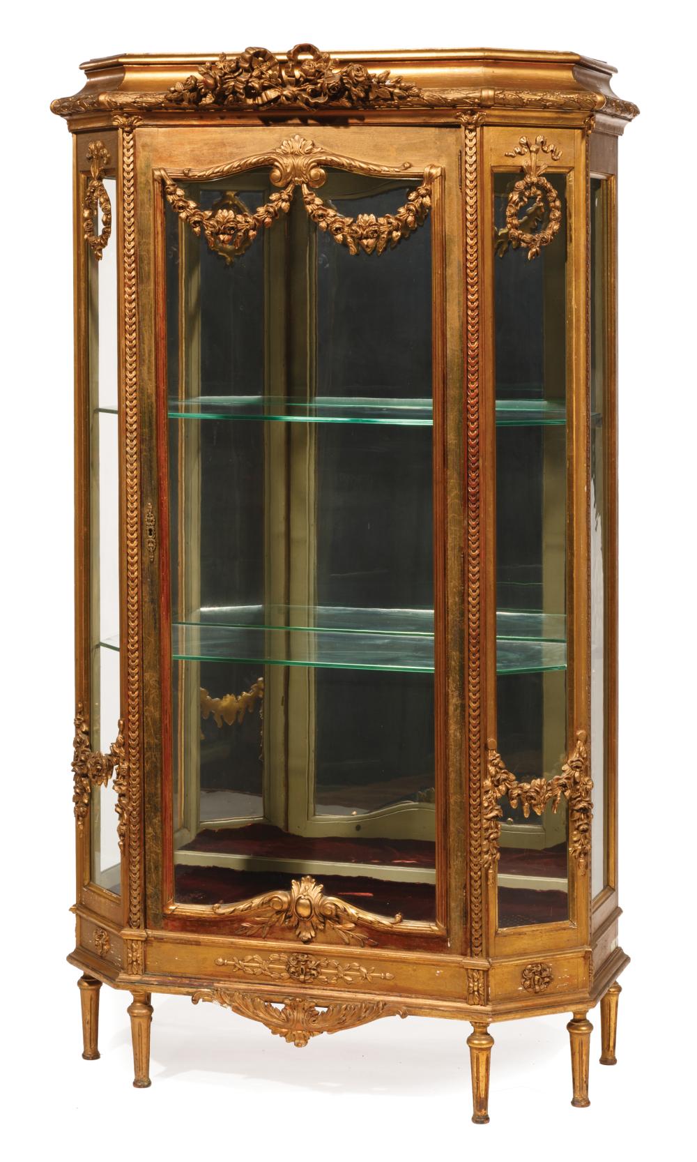 LOUIS XVI-STYLE CARVED GILTWOOD