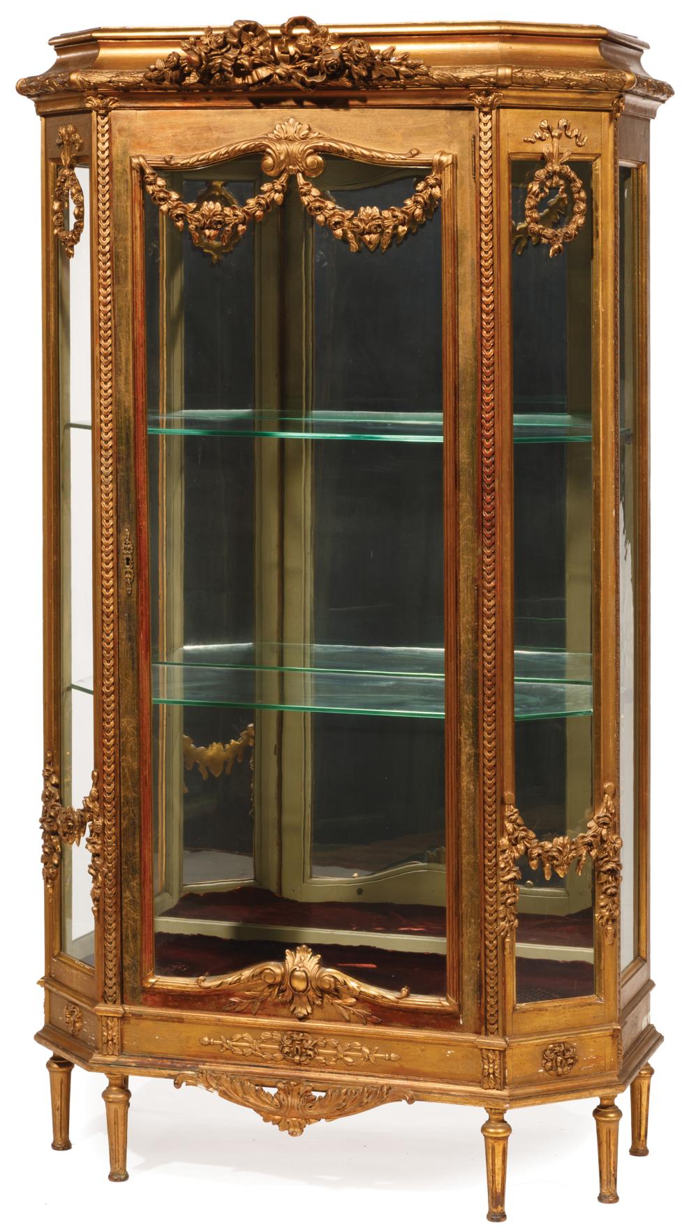 LOUIS XVI-STYLE CARVED GILTWOOD