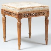 LOUIS XVI STYLE CARVED LIMED P