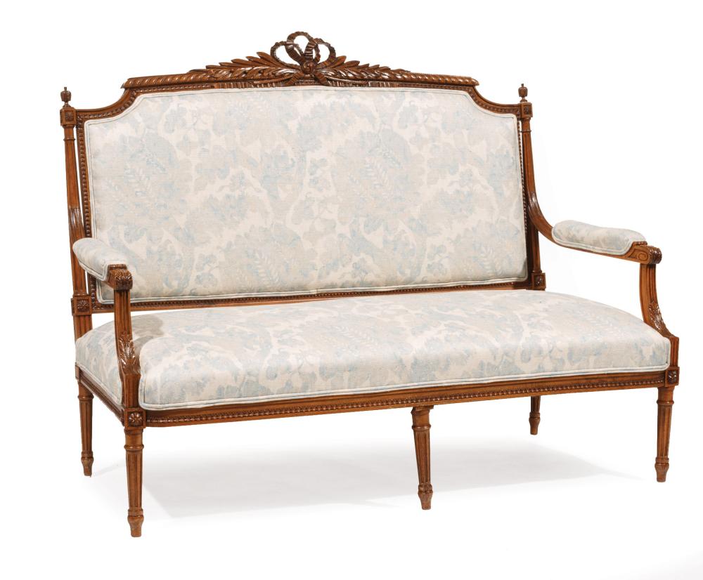 LOUIS XVI-STYLE CARVED MAHOGANY