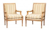 LOUIS XVI-STYLE CARVED MAHOGAN