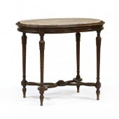 LOUIS XVI STYLE CARVED MARBLE