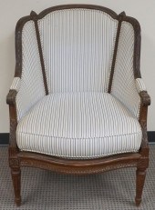 LOUIS XVI STYLE CARVED WALNUT