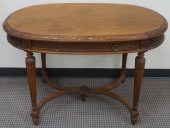 LOUIS XVI STYLE CARVED WALNUT