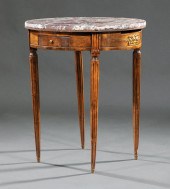 LOUIS XVI-STYLE CARVED WALNUT