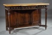 LOUIS XVI-STYLE CARVED WALNUT