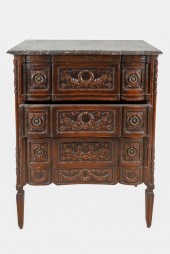 LOUIS XVI STYLE CARVED WOOD MA