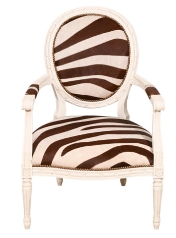 LOUIS XVI STYLE CARVED ZEBRA