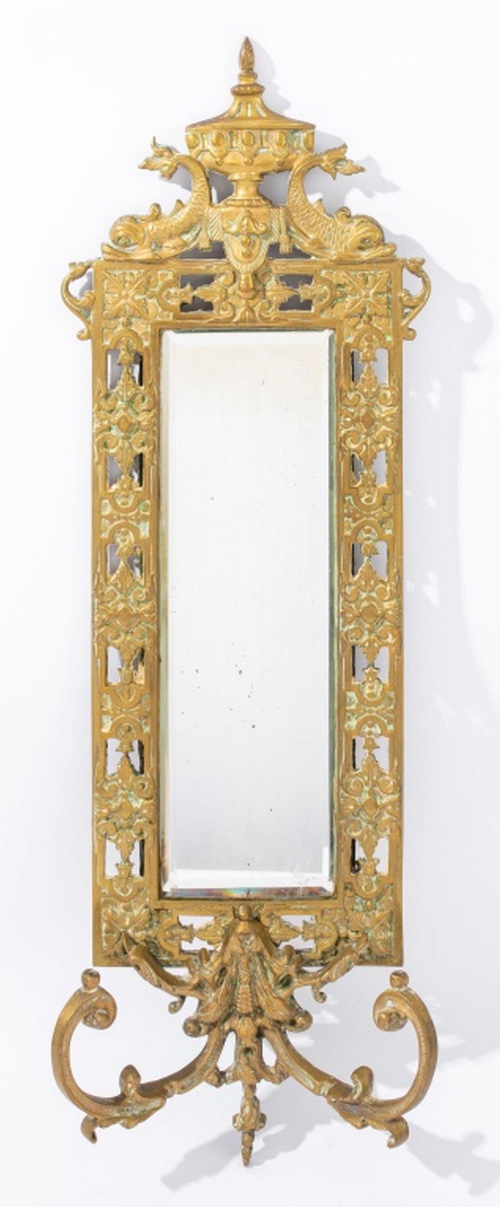 LOUIS XVI STYLE CHASED GILT METAL