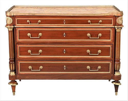 LOUIS XVI STYLE COMMODE, HAVING