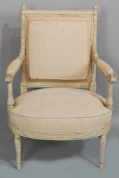 LOUIS XVI STYLE CREAM PAINTED