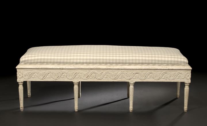 Louis XVI-Style Creme-Peinte Window