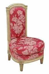 LOUIS XVI STYLE DAMASK UPHOLST