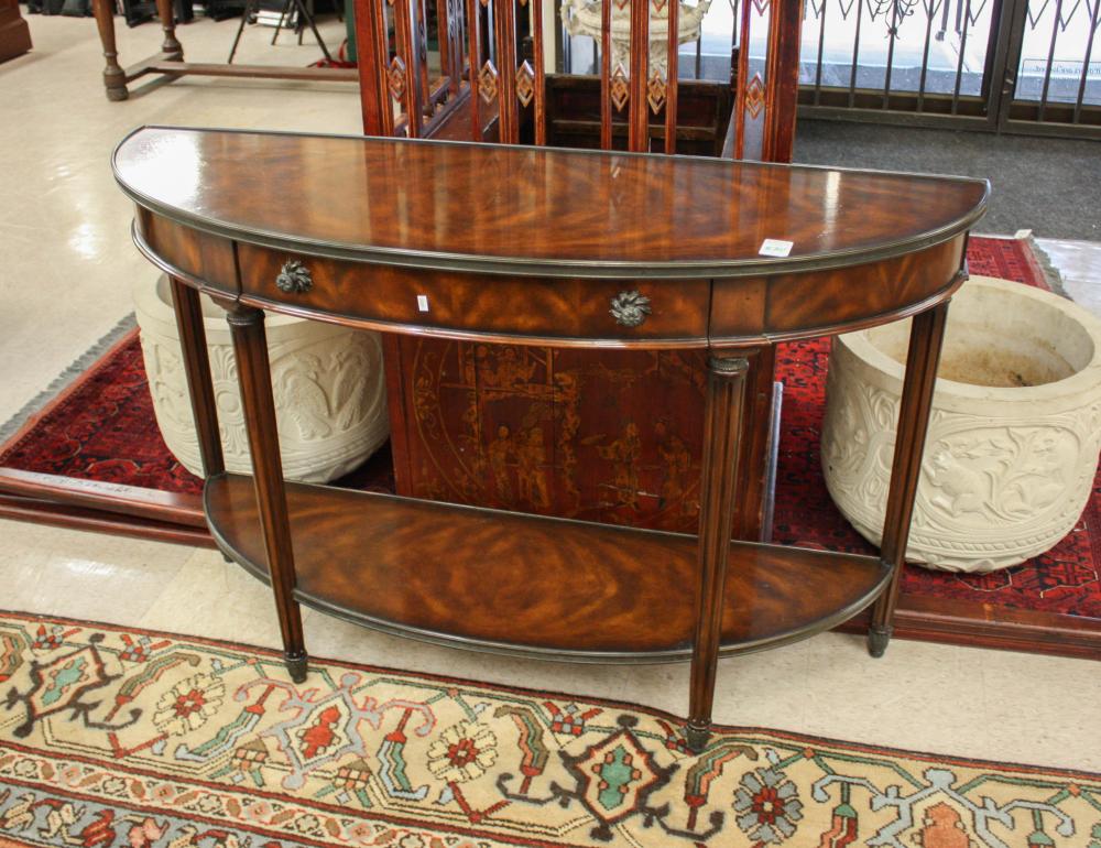 LOUIS XVI STYLE DEMILUNE CONSOLE