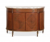 LOUIS XVI STYLE DEMILUNE MARBL