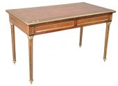 LOUIS XVI STYLE DESK, HAVING L