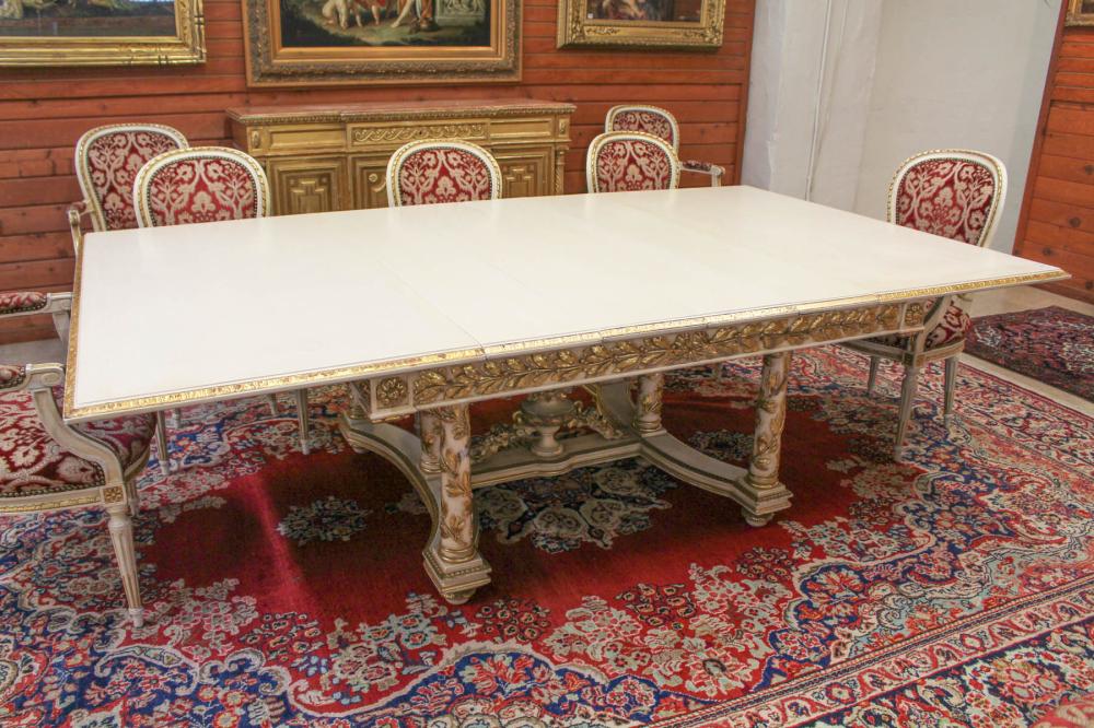 LOUIS XVI STYLE DINING TABLE WITH