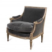LOUIS XVI STYLE DISTRESSED BLU
