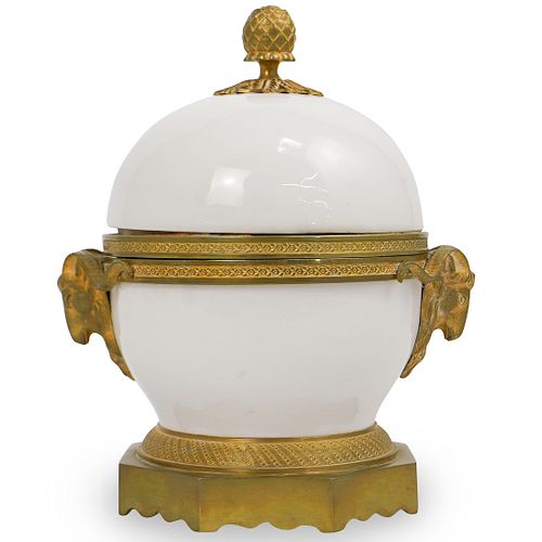 LOUIS XVI STYLE DORE BRONZE &