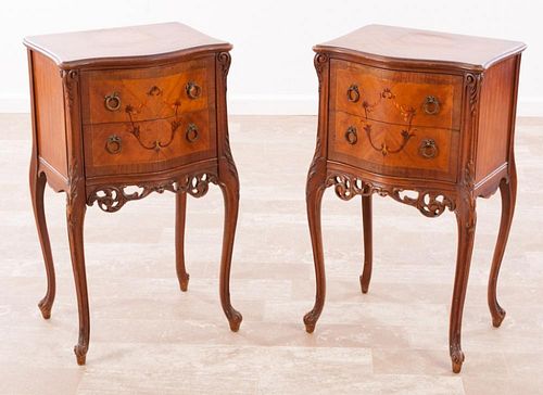 LOUIS XVI STYLE END TABLES PAIRPair