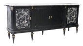 LOUIS XVI STYLE FABRIC-MOUNTED