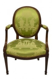 LOUIS XVI STYLE FAUTEUIL CHINO