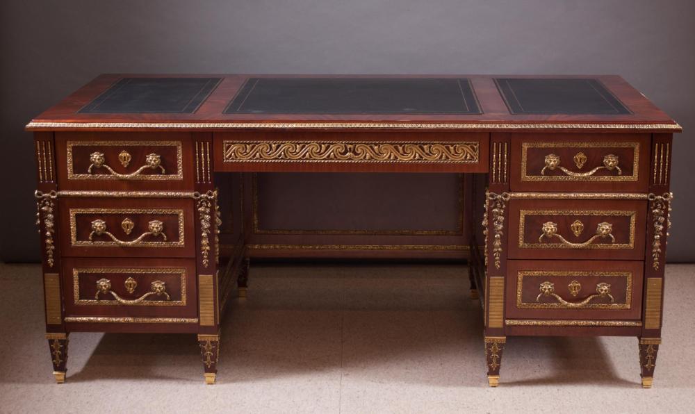 LOUIS XVI STYLE FLAT-TOP MAHOGANY