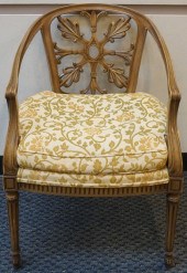 LOUIS XVI STYLE FRUITWOOD ARMC