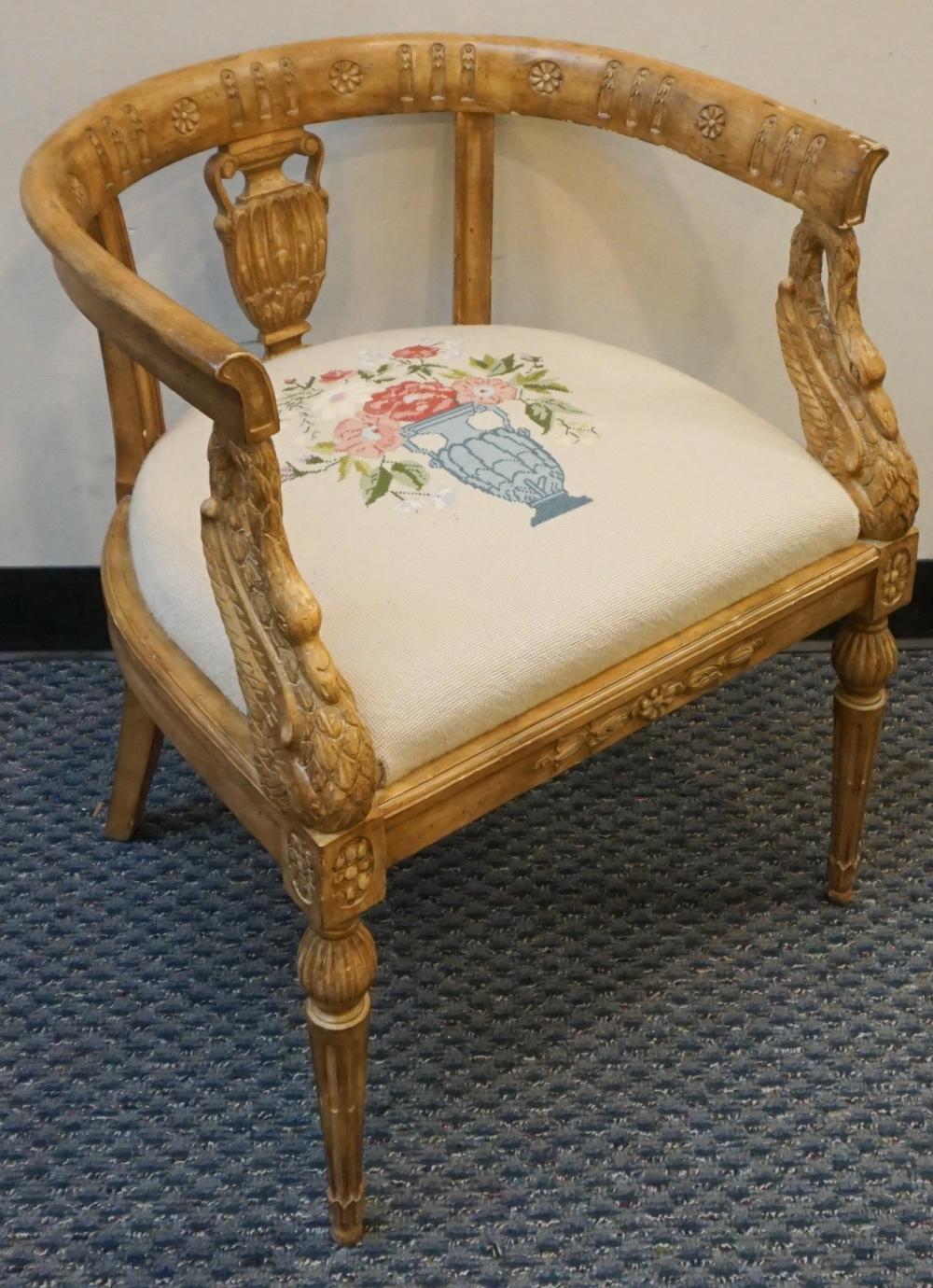 LOUIS XVI STYLE FRUITWOOD FLORAL