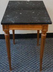 LOUIS XVI STYLE FRUITWOOD MARB