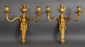 LOUIS XVI STYLE GILDED 2-LIGHT
