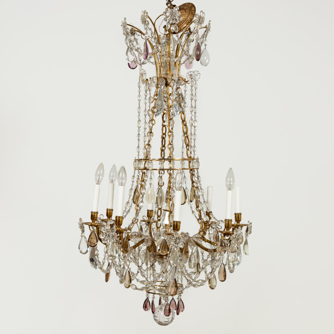 LOUIS XVI STYLE GILT & COLORED