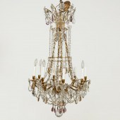 LOUIS XVI STYLE GILT & COLORED
