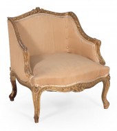 LOUIS XVI-STYLE GILT AND CARVE