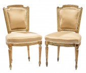 LOUIS XVI-STYLE GILT AND VERT