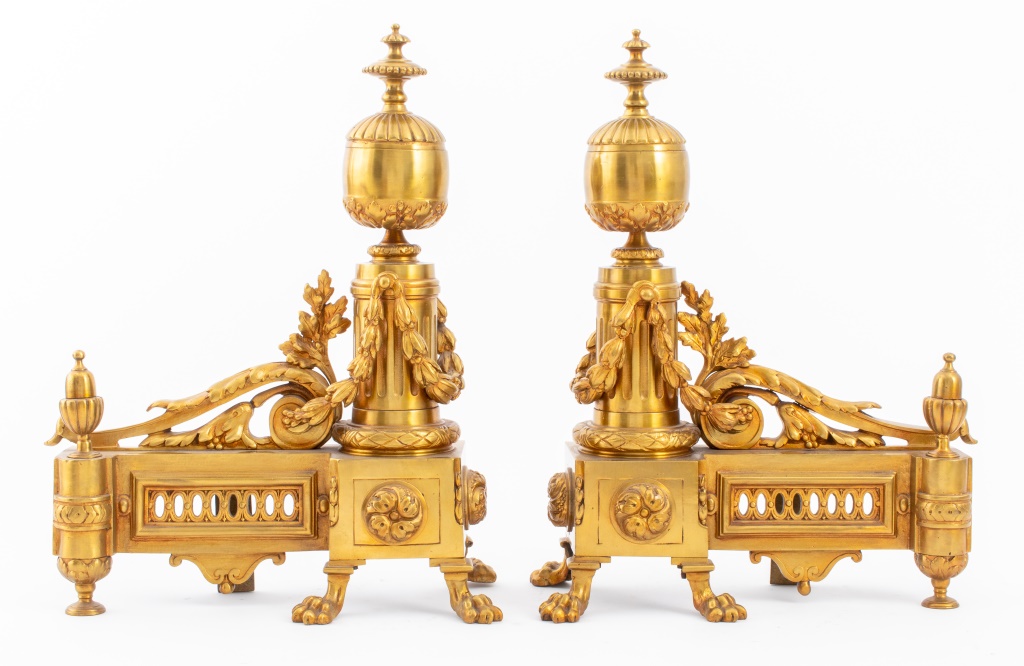 LOUIS XVI STYLE GILT BRONZE