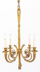 LOUIS XVI STYLE GILT BRONZE FO