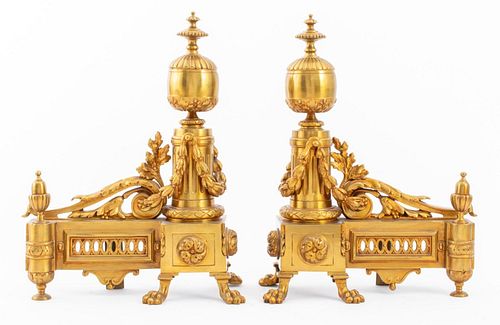LOUIS XVI STYLE GILT BRONZE