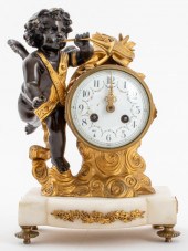 LOUIS XVI STYLE GILT BRONZE &