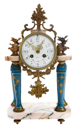 LOUIS XVI STYLE GILT BRONZE PORTICO