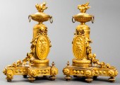 LOUIS XVI STYLE GILT BRONZE CH