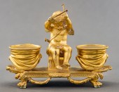 LOUIS XVI STYLE GILT BRONZE FI