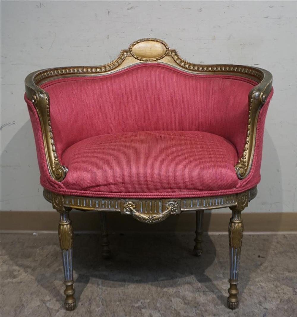 LOUIS XVI STYLE GILT DECORATED