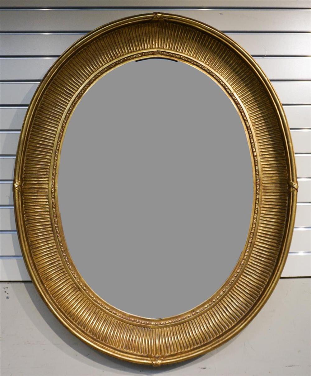 LOUIS XVI STYLE GILT GESSO OVAL